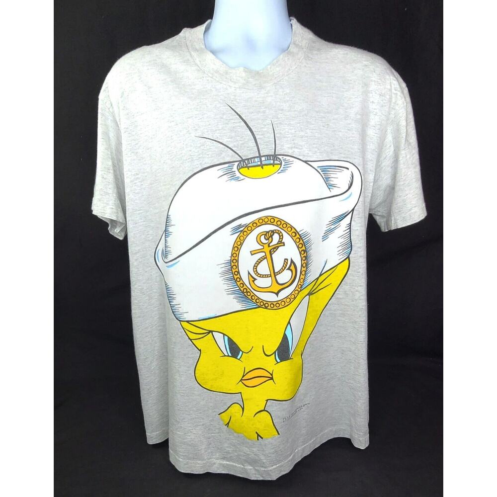 Vintage 1994 Warner Brothers College Ware Tweety Bird Men's Large T-Shirt USA